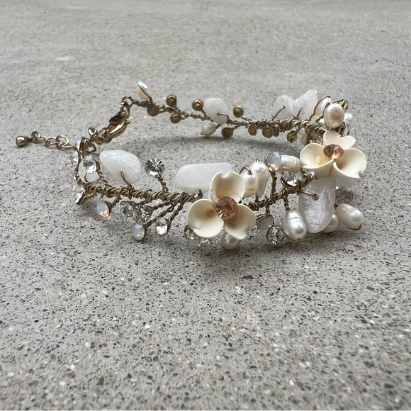 Crystal and pearl bracelet - Picture 5 of 5